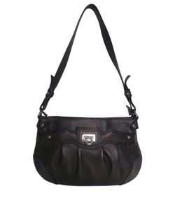 Shoulder Bag, Leather, Black, 7381, DB, 2*